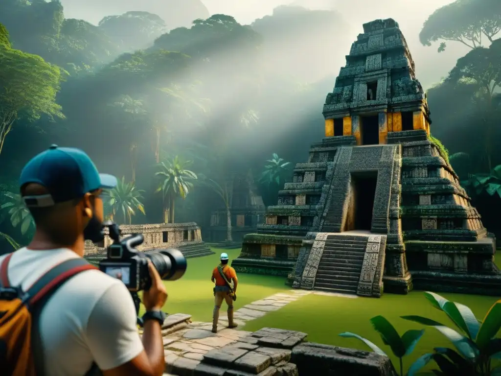 Equipo de arqueólogos reconstruye templo Maya con tecnología 3D en medio de la selva