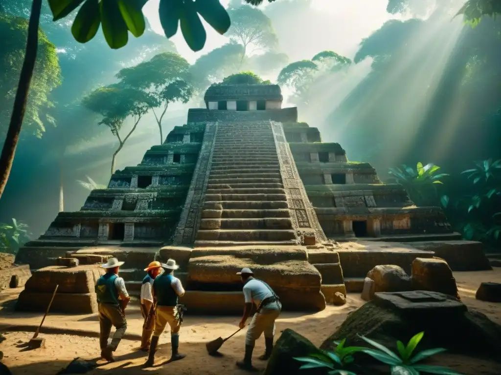 Equipo arqueológico descubre templo maya en la jungla