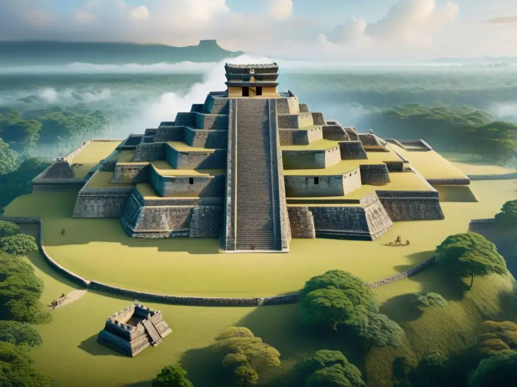 Evocadora evolución de fortificaciones mayas: desde simples estructuras defensivas a complejas fortalezas con intrincadas estrategias