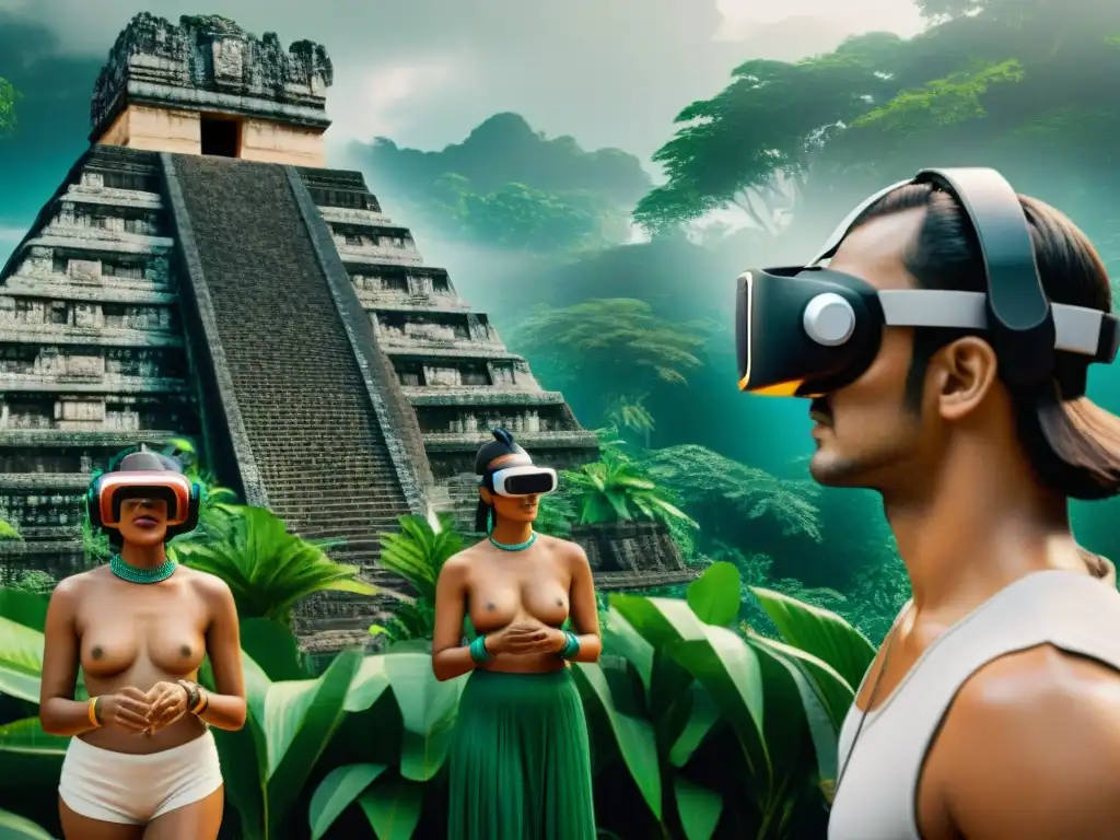 Experiencia asombrosa de realidad virtual: explorando la civilización maya con detalle