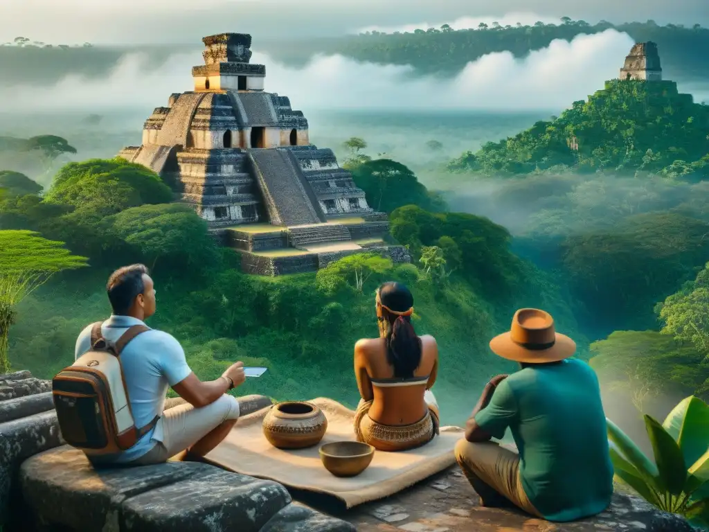 Expertos en conservación y comunidades mayas colaboran en prácticas sustentables para preservar la civilización maya