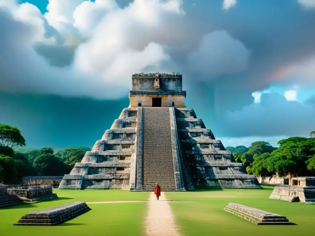 Expertos usando tecnología 3D en Chichén Itzá para reconstruir ruinas mayas meticulosamente