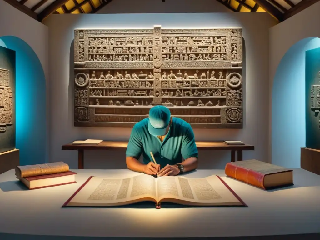 Exploración detallada del Codex Dresde por arqueólogos, revelando prácticas culturales Maya para eclipses