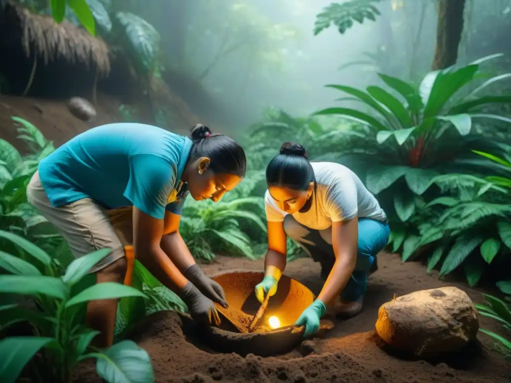 Exploración de agricultura maya en la selva: arqueólogos descubren herramientas y cerámica antigua