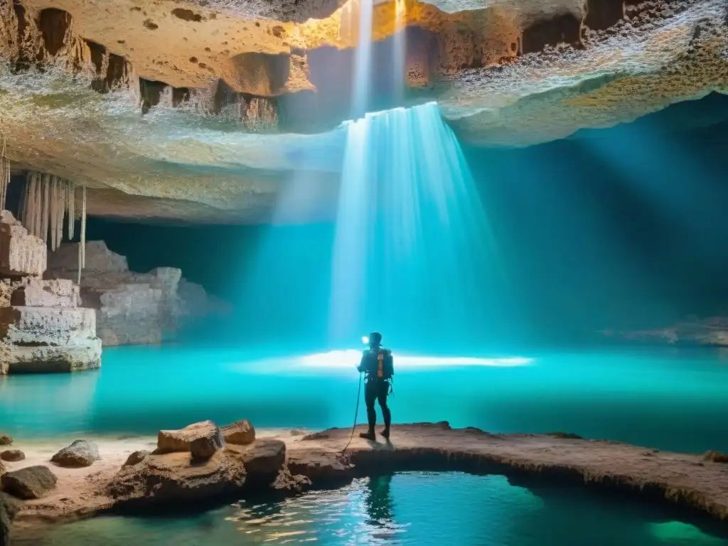 Exploradores preservan cenotes mayas con tecnología futurista en un ambiente místico