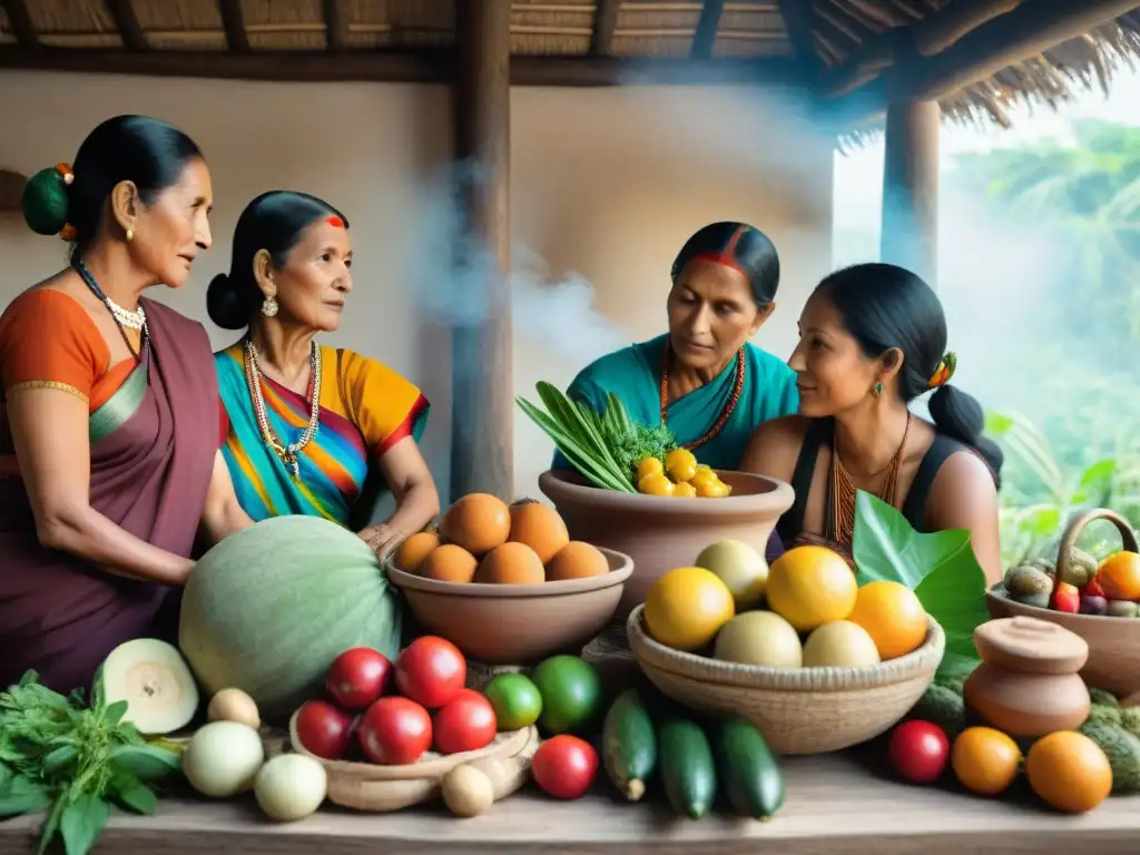 Una familia Maya comparte saberes y alimentos, resaltando la dieta ancestral maya saludable