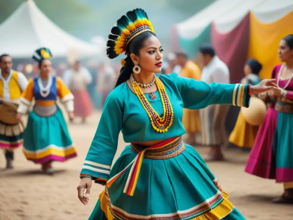 Fiesta colorida con danzas mayas y artesanías en el Festival de las Culturas Indígenas, celebración lenguas mayas festivales