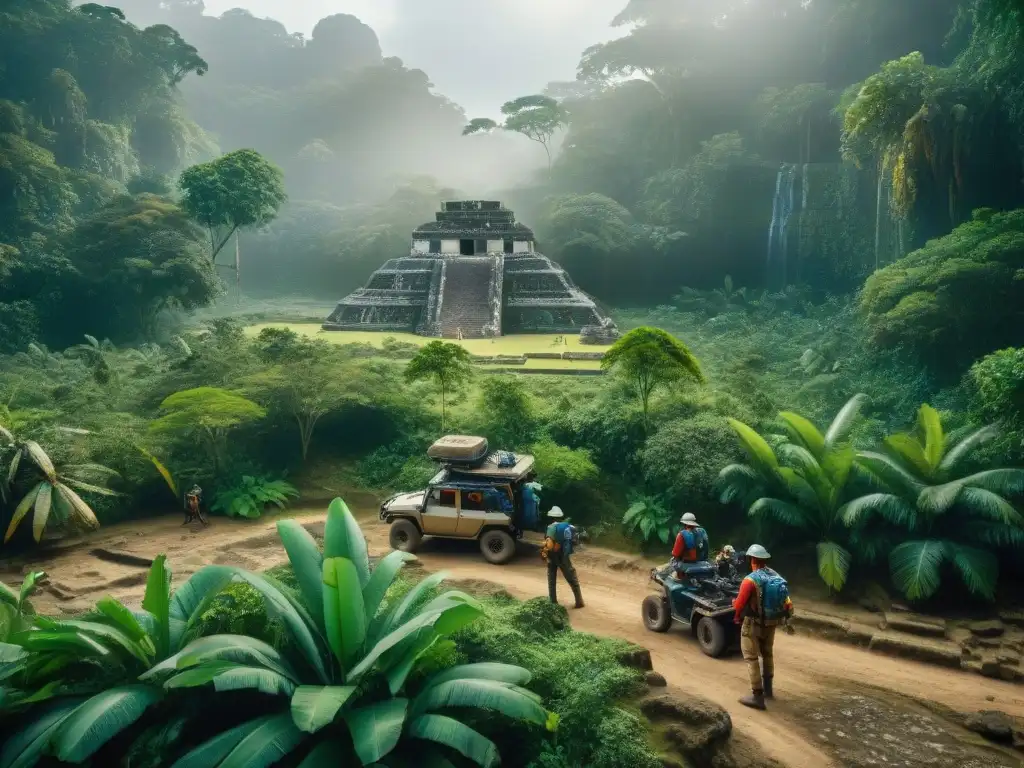 Descubre la fusión de métodos arqueológicos tradicionales con tecnología avanzada en la investigación tecnológica en civilización maya
