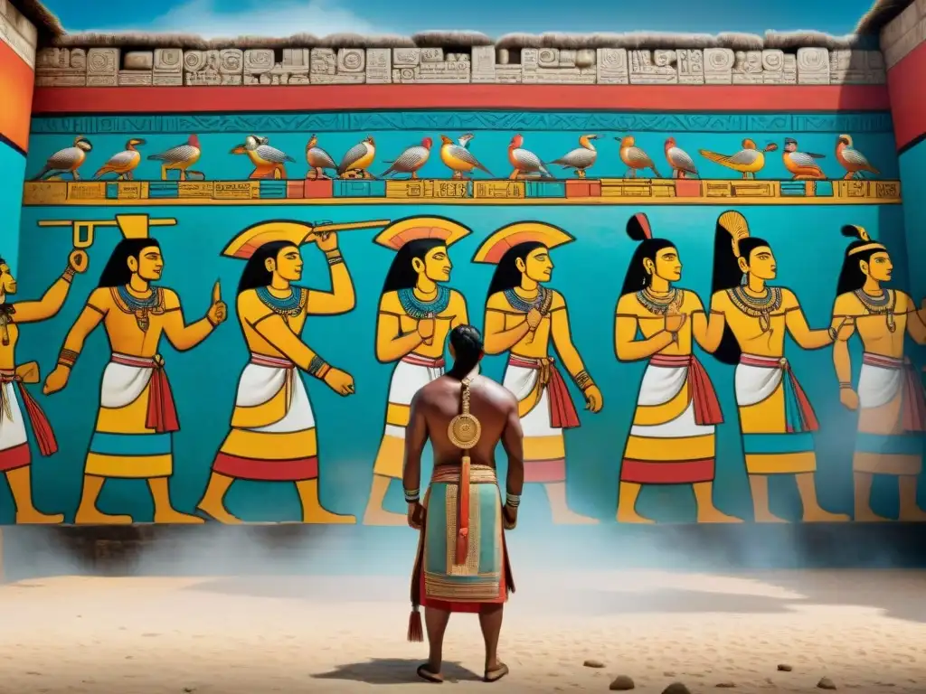 Impactante mural maya muestra destino de prisioneros capturados en ceremonia ritual