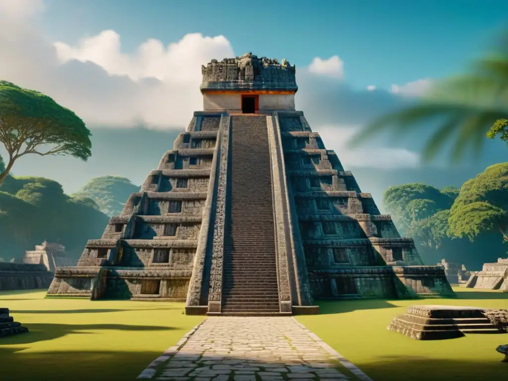 Comparación impactante: preservación templos mayas en blueprint tradicional vs