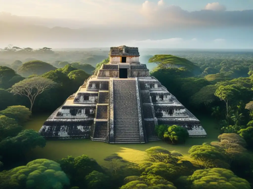 Impacto del cambio climático en construcciones mayas: ruinas erosionadas y vegetación sobresaliente