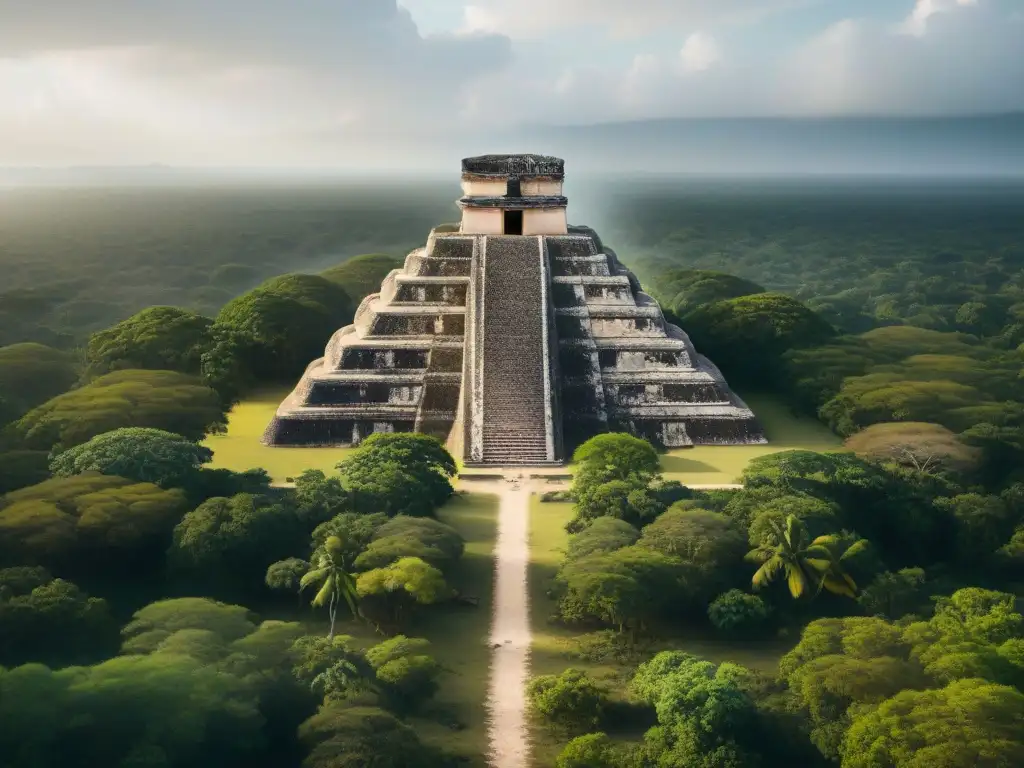 Imponentes ruinas mayas entre sequía y misterio, reflejando la desaparición de ciudades mayas por la sequía