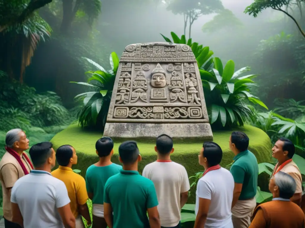 Importancia de la escritura maya en ceremonias: Mayores y jóvenes comparten sabiduría ancestral en la selva