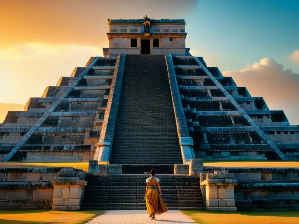 Impresionante orientación astronómica en arquitectura maya en la pirámide de Chichén Itzá