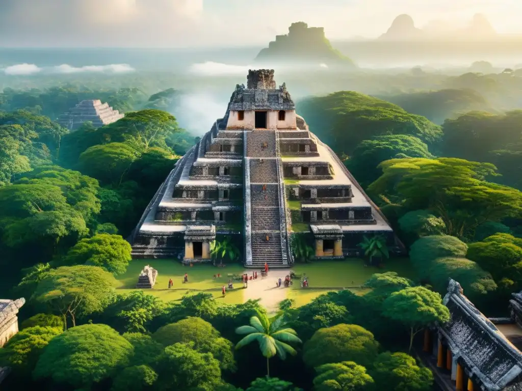 Impresionante ciudad maya con sostenibilidad urbana en la civilización maya