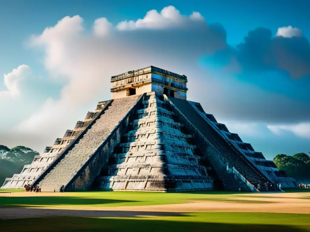 Impresionante construcción maya sin mortero en el Templo de Kukulcán, Chichén Itzá