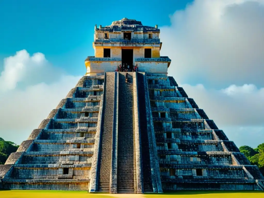 Impresionante observatorio El Caracol en Chichén Itzá, muestra la arquitectura precisa y la Astronomía maya El Caracol