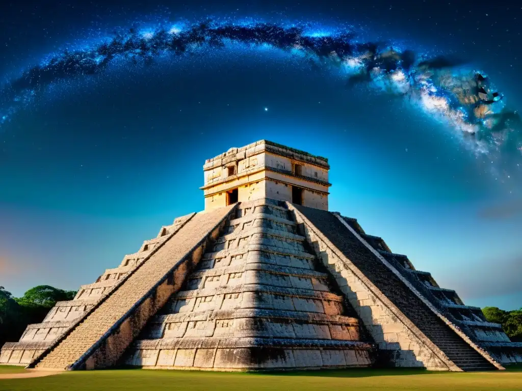 Impresionante observatorio astronómico maya en Chichén Itzá, uniendo educación, turismo y misticismo bajo un cielo estrellado