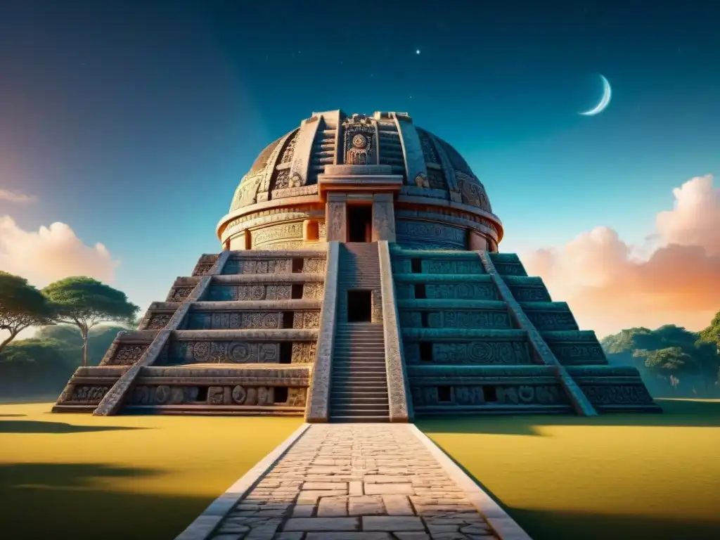 Impresionante reconstrucción 3D de observatorio maya con detalles astronómicos