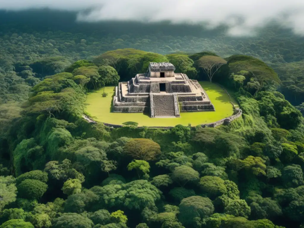 Impresionante red de trincheras defensivas que rodean la antigua ciudad de Becán en la selva maya