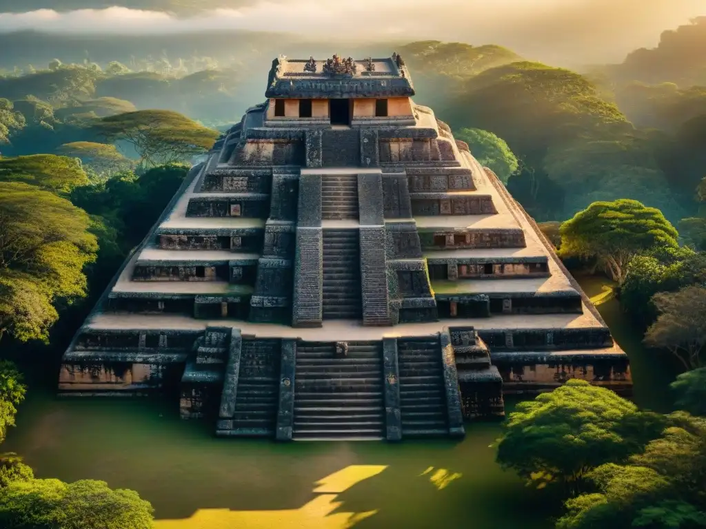 Impresionante rito arquitectónico en civilización maya, con detalles y jeroglíficos