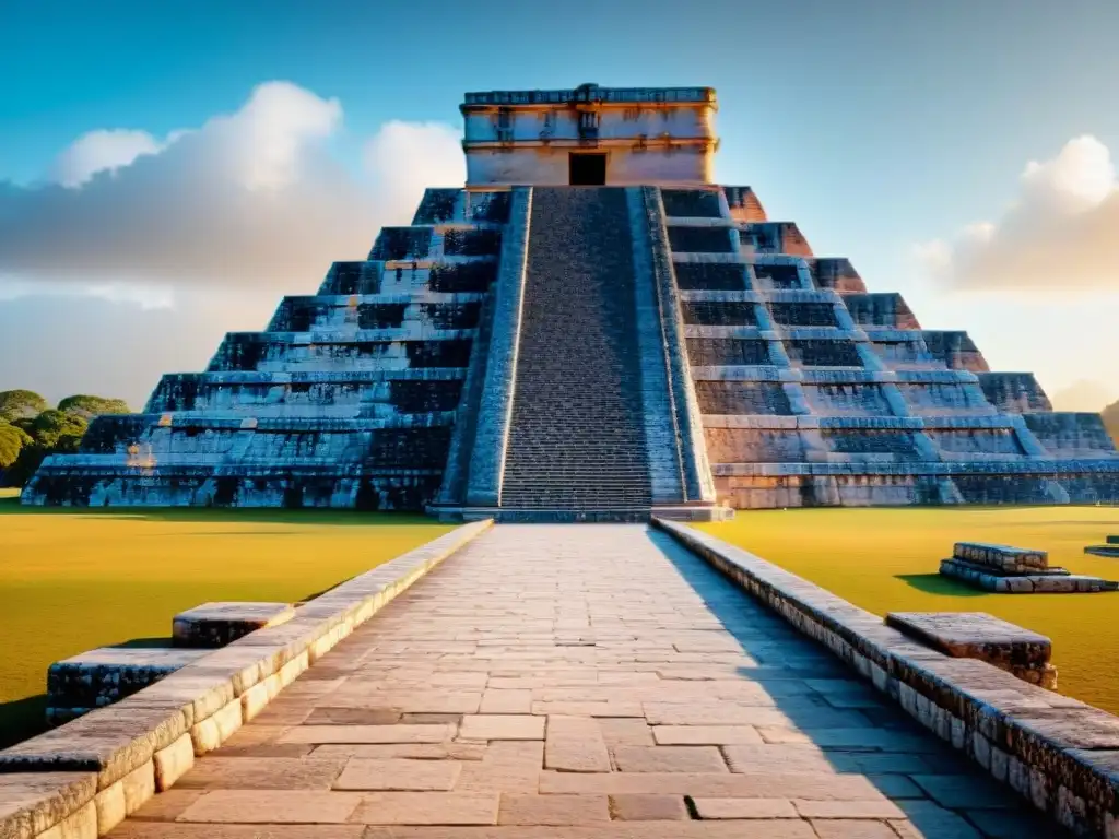 Impresionante reconstrucción 3D del Templo de Kukulcán en Chichén Itzá, resaltando la magia de la tecnología 3D para templos mayas