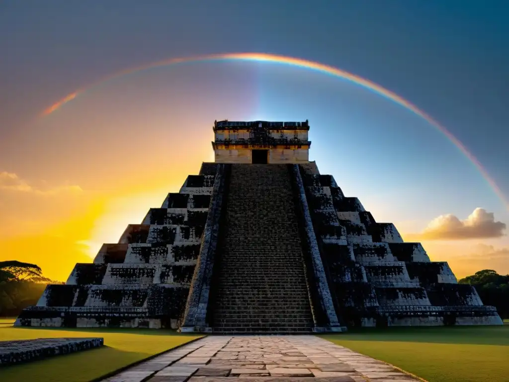 Increíble alineación estelar en Chichén Itzá: la serpiente de sombra desciende por El Castillo durante el equinoccio, mostrando el conocimiento maya