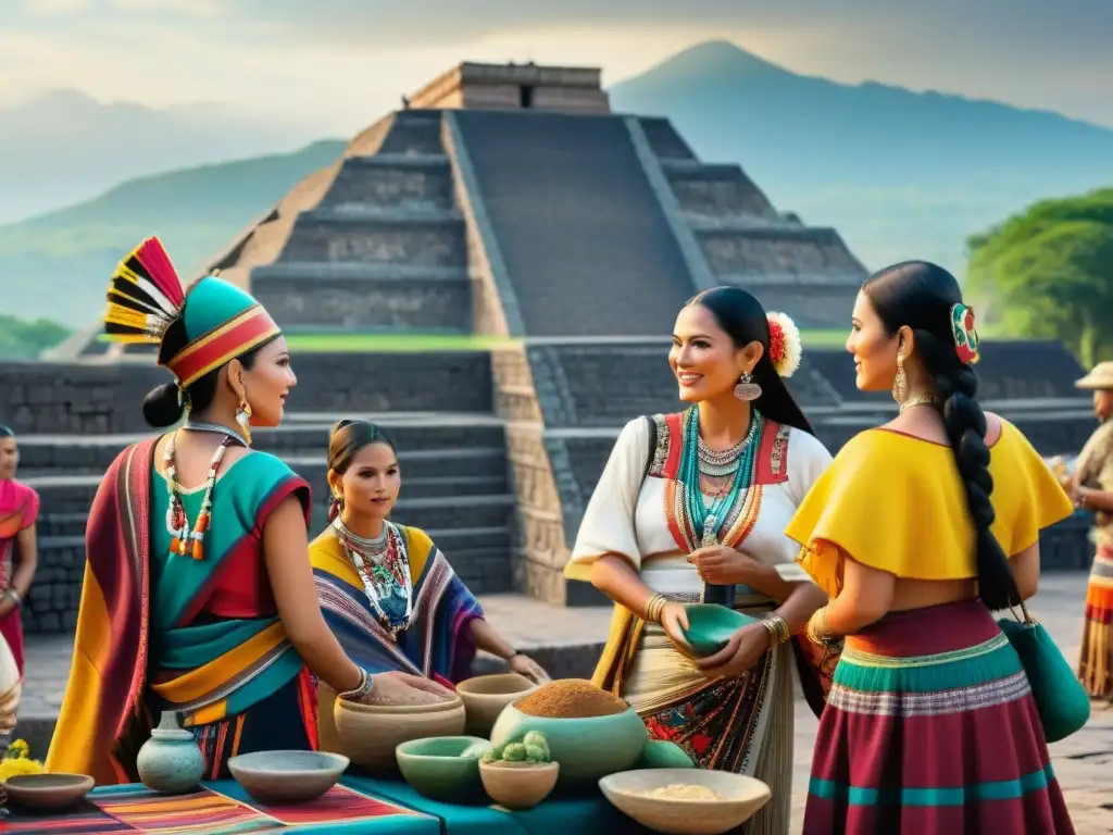 Intensa actividad comercial entre mayas y teotihuacanos en mercado de Rutas comerciales mayas Teotihuacán