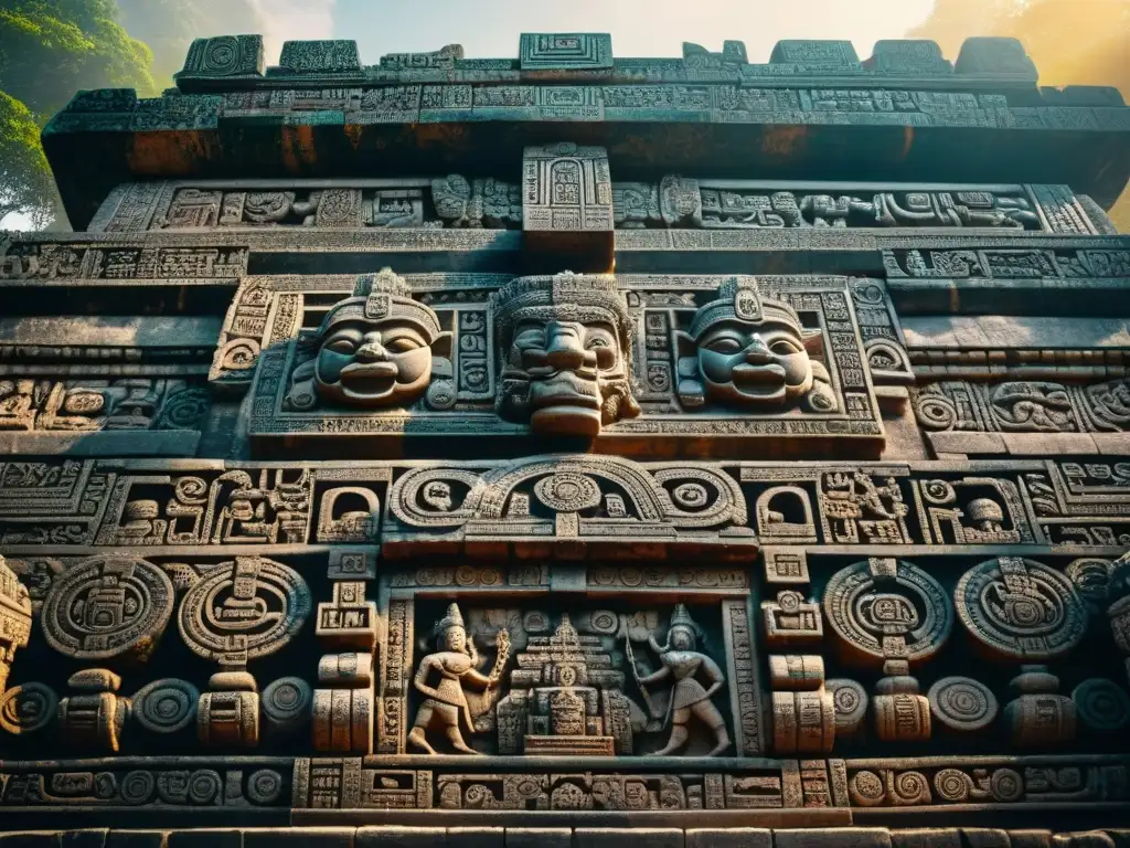 Intrincadas decoraciones en edificaciones mayas, destaca el arte y la artesanía de la civilización maya