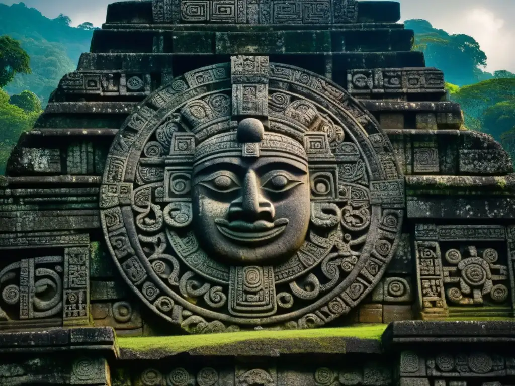 Intrincadas talladuras de símbolos astronómicos mayas en Copán, Honduras