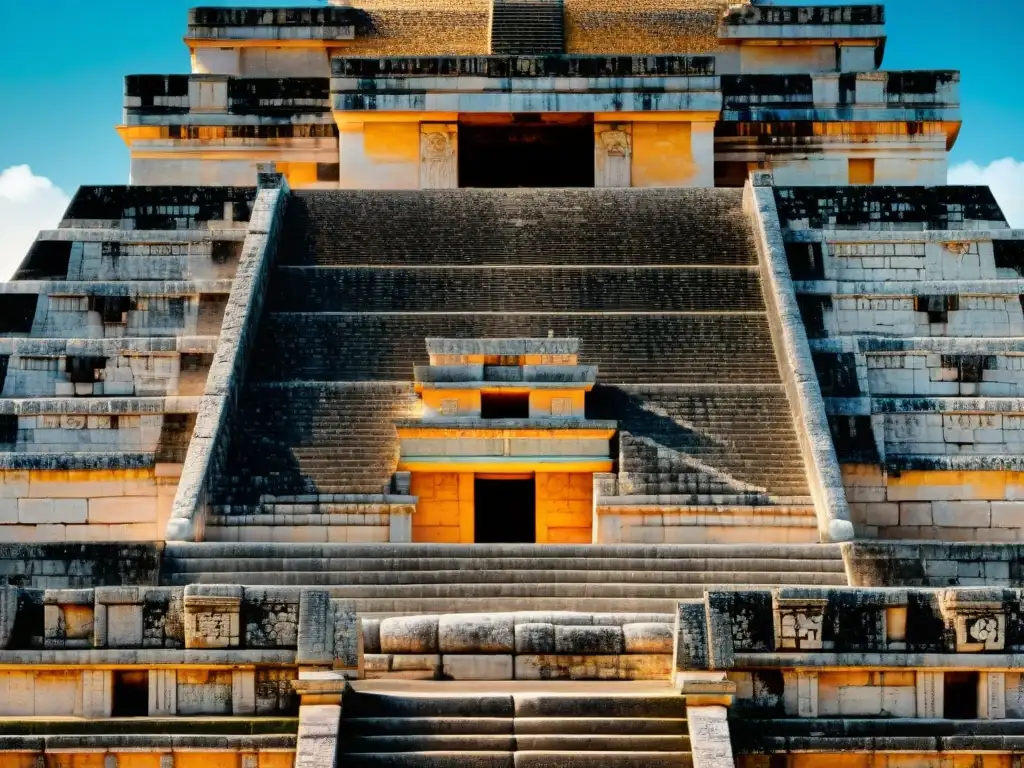 Intrincadas tallas astronómicas en la torre de observación celestial de Chichén Itzá