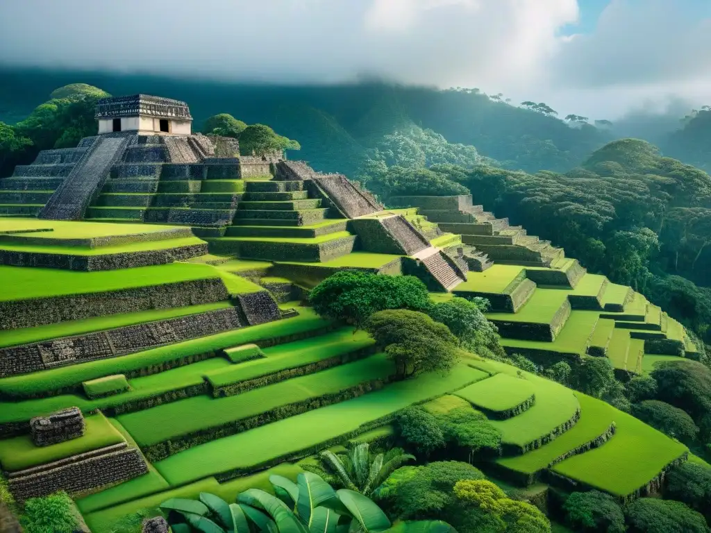 Intrincadas terrazas y canales de la Agricultura Maya en armonía con la naturaleza