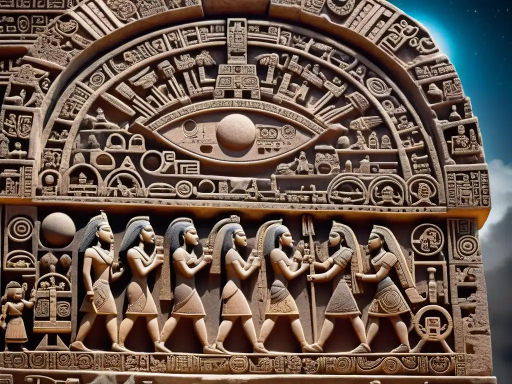 Intrincados registros históricos Mayas de eclipses astronómicos labrados en piedra