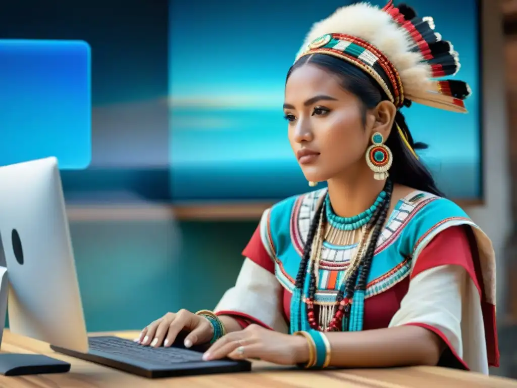 Joven maya en redes sociales, preservación lenguas mayas en era digital