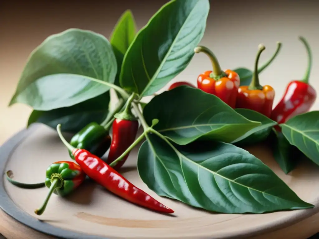 Legado maya: Tabasco en flor con pimientos rojos brillantes en cocina tradicional