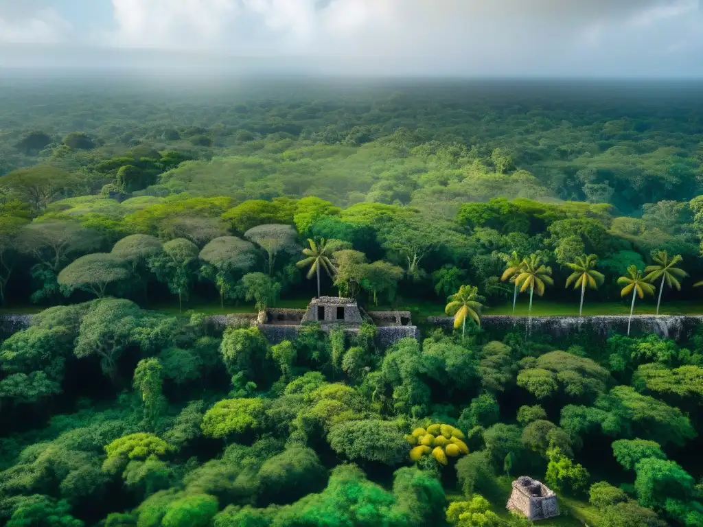 Descubre la magia de la cultura maya entre ruinas en la selva yucateca, resaltando el impacto del cambio climático