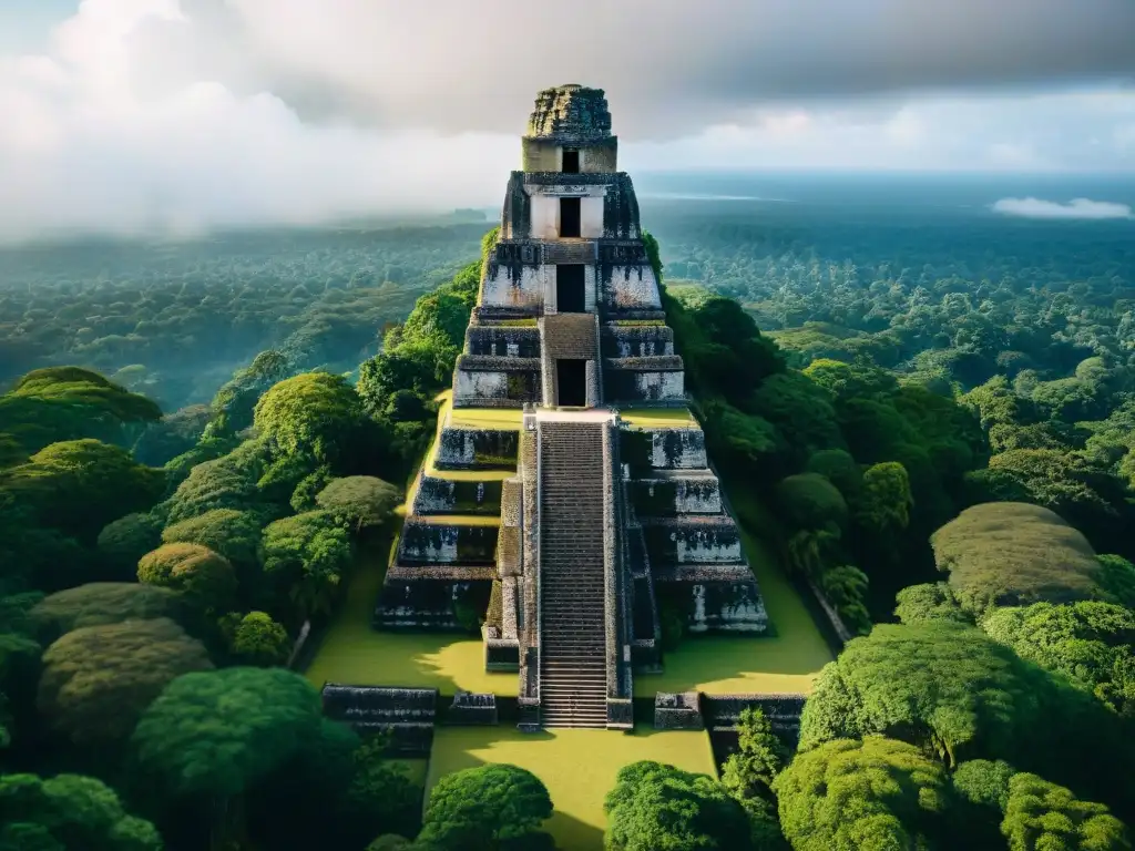 Explora la majestuosa herencia maya en esta impresionante reconstrucción 3D de Tikal