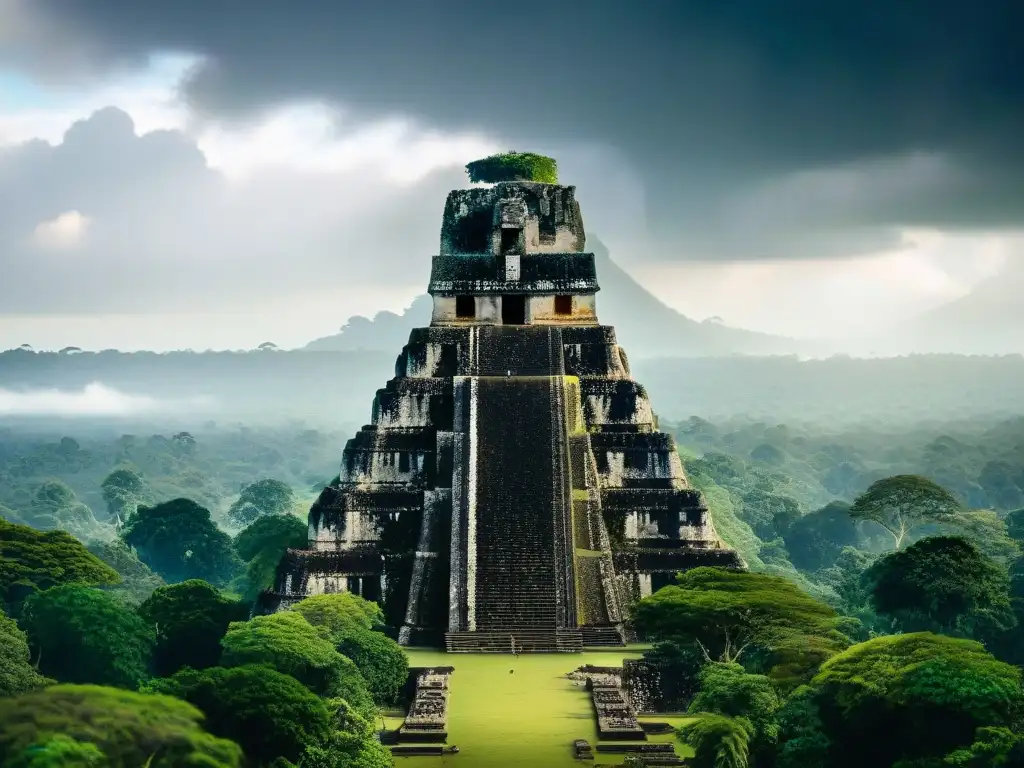 Majestuosas ruinas de Tikal, influencia cambio climático colapso civilización Maya