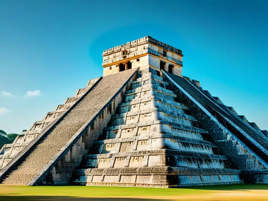 La majestuosidad matemática de la pirámide maya El Castillo en Chichen Itzá