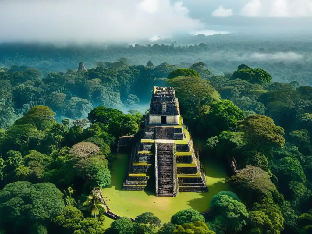 Explora la majestuosidad de las ruinas mayas de Tikal en la exuberante selva guatemalteca