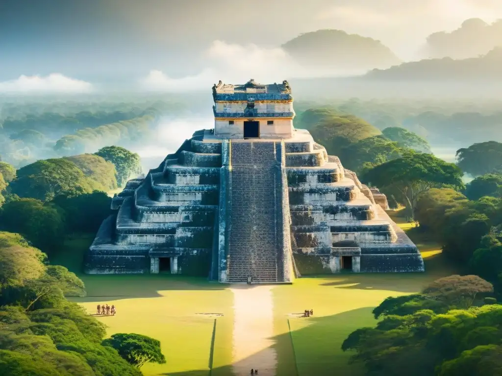 Explora la majestuosidad de Chichén Itzá al amanecer con sacrificios humanos en la civilización maya