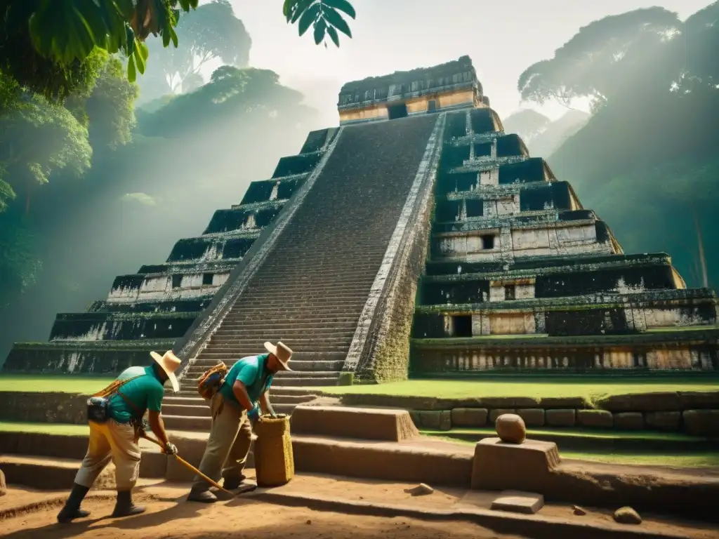 Explorando la majestuosidad de un templo maya recién descubierto en la exuberante selva de Guatemala