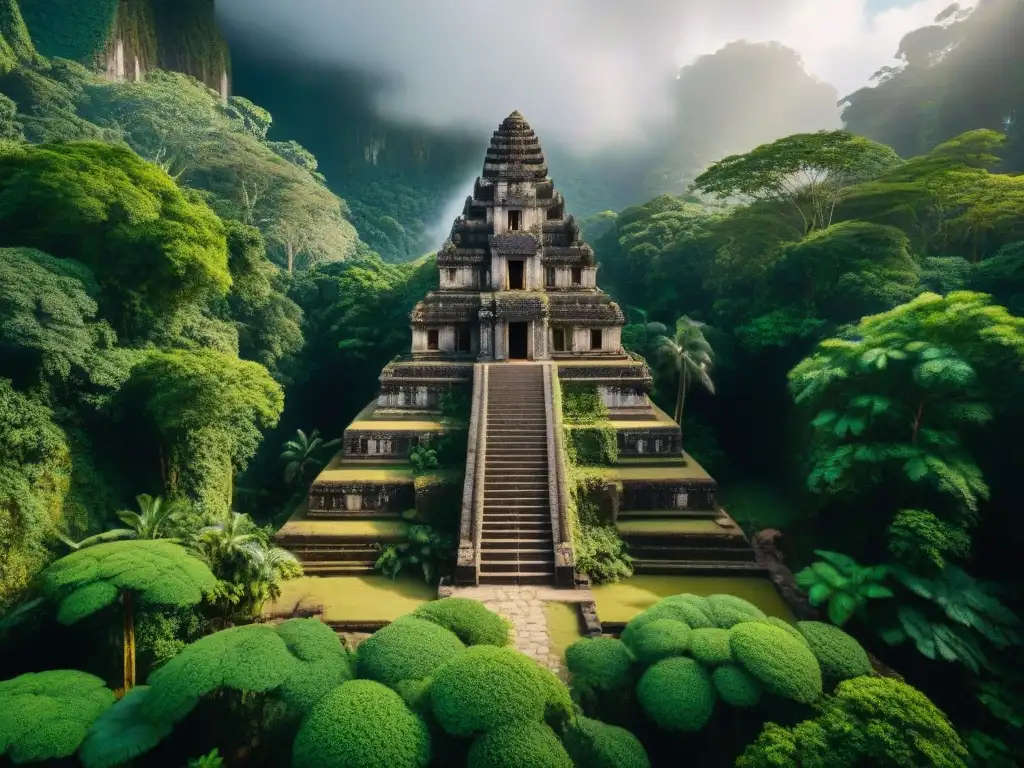 Descubre la majestuosidad del Templo del Mundo Perdido en El Zotz, entre la exuberante selva