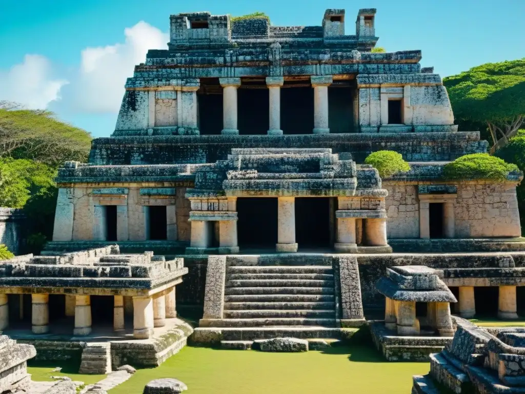 Maravillosos detalles de la civilización Maya en el Templo de los Frescos en Tulum, México, con la historia tulum civilización maya