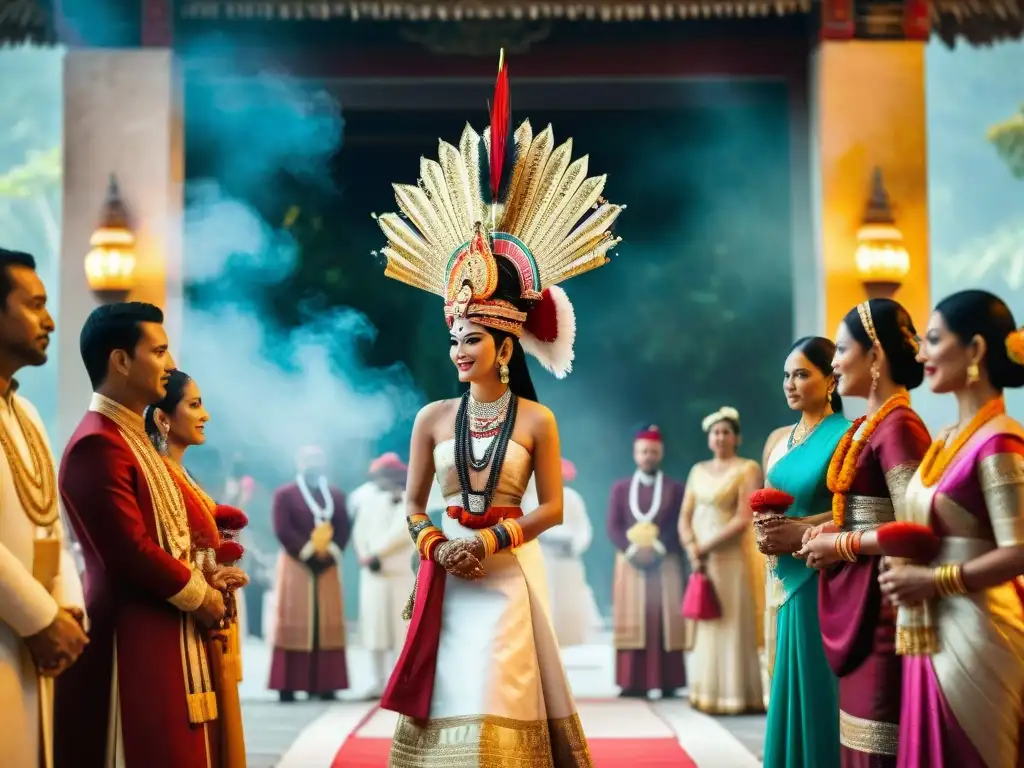 Matrimonios como estrategia diplomática maya: nobleza maya celebra lujosa boda en templo ornamental