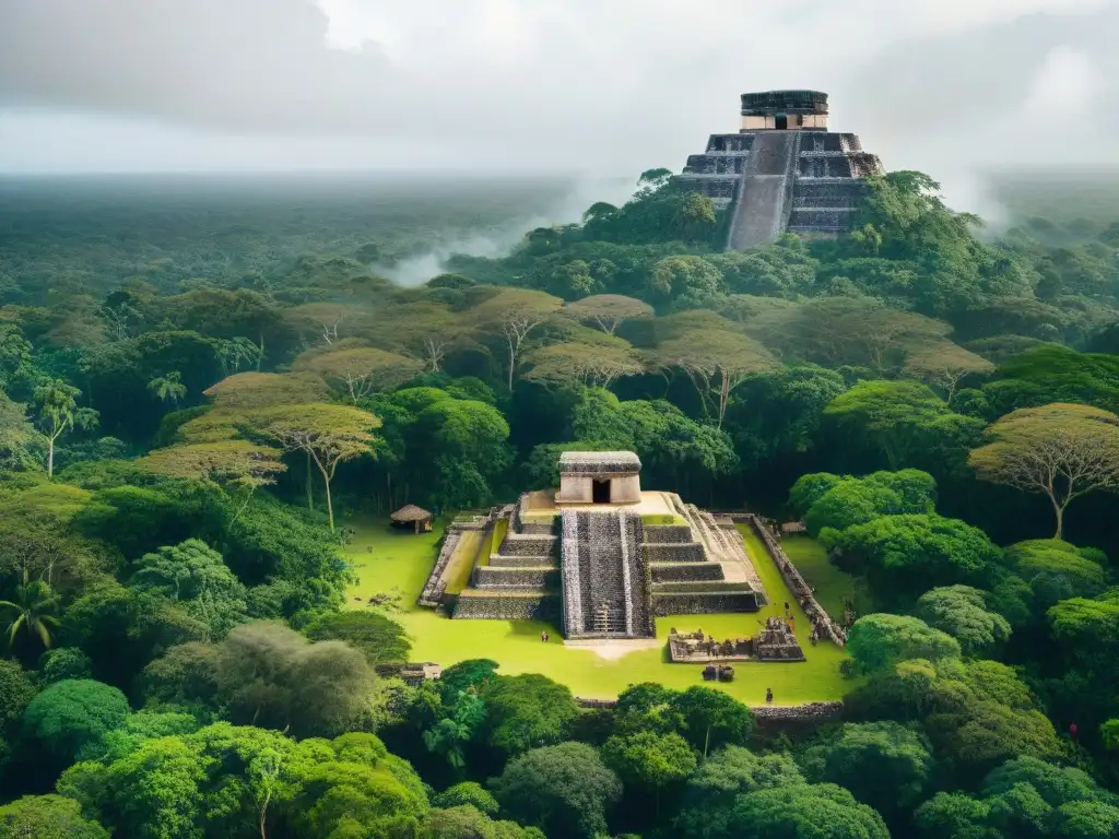 Descubriendo la civilización maya: arqueólogos usando tecnologías GIS en la selva