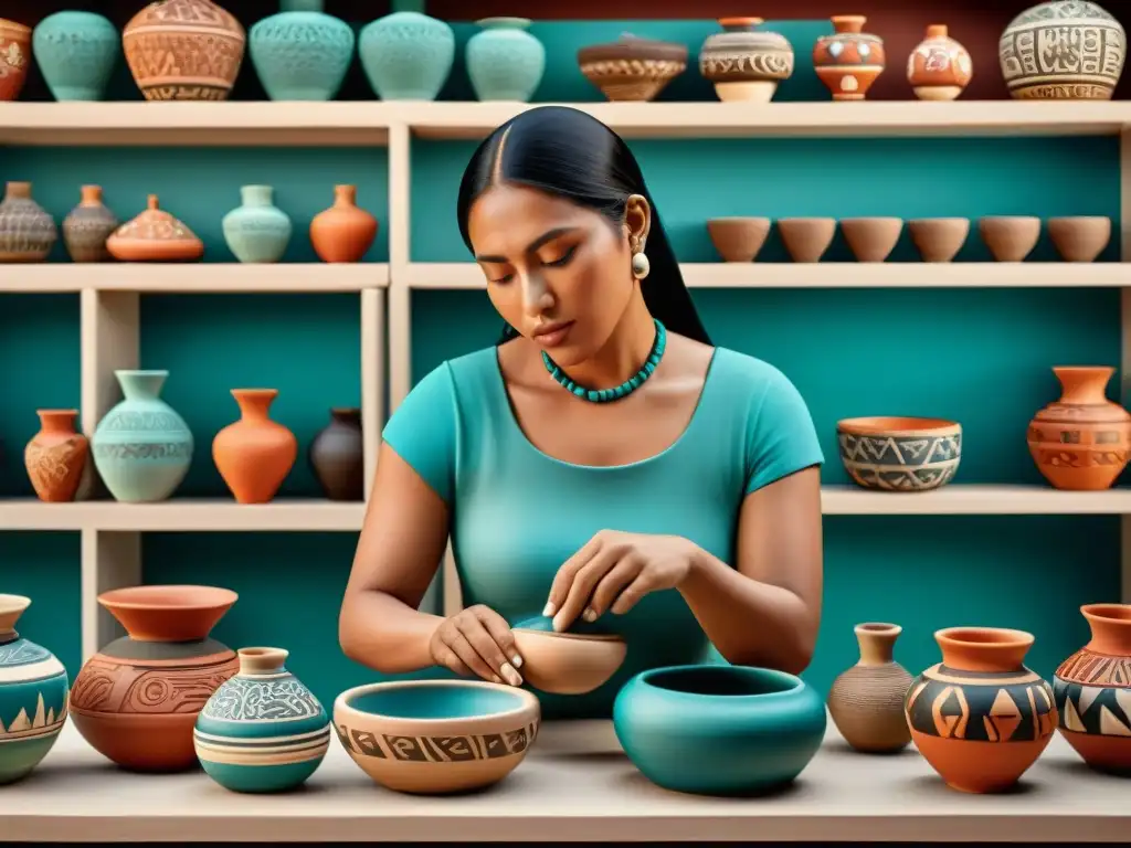 Maya mujeres crean cerámica con destreza, destacando la importancia del papel de la mujer en la cerámica maya