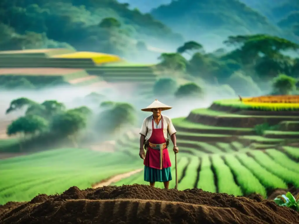 Mayas en terrazas, conservación suelo técnicas mayas, tradición y armonía con la naturaleza