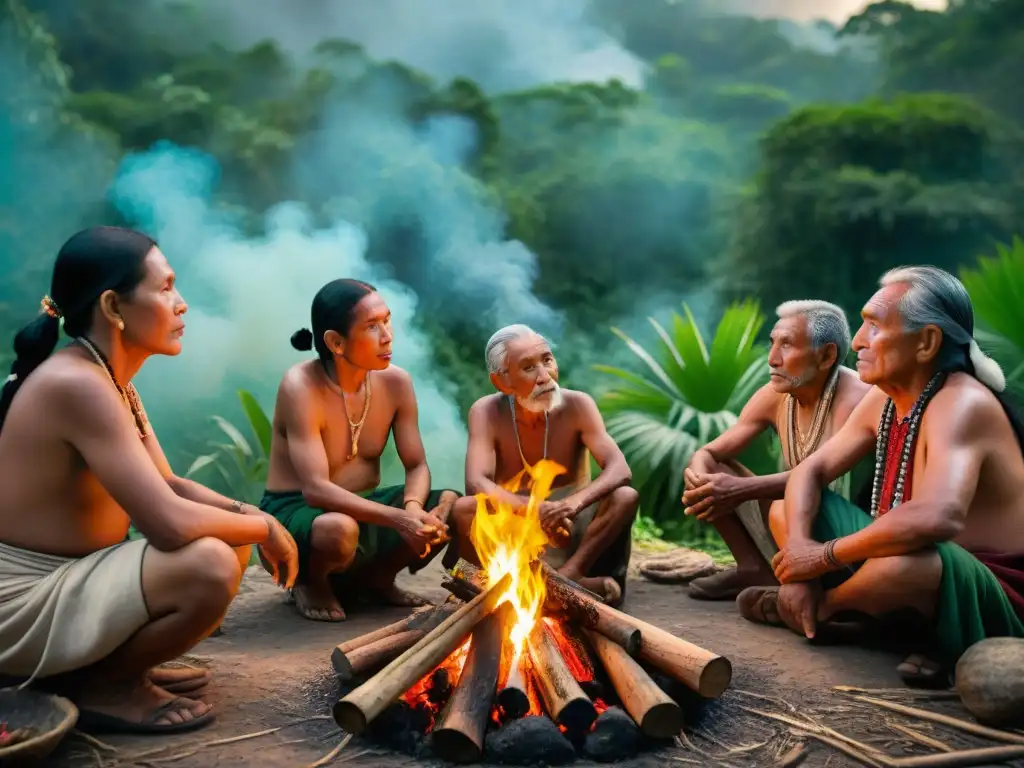 Mayores mayas comparten técnicas ancestrales de prevención incendios forestales en la selva exuberante