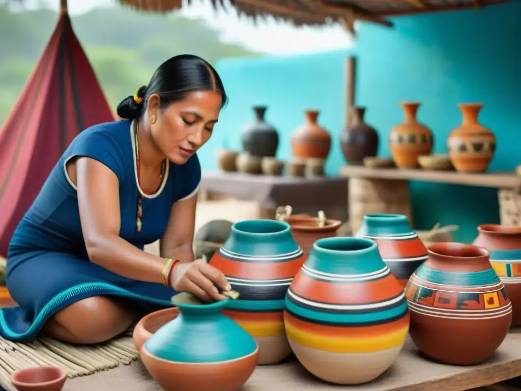 Un mercado vibrante en la Ruta Comercial Maya, fusionando tradición y turismo cultural